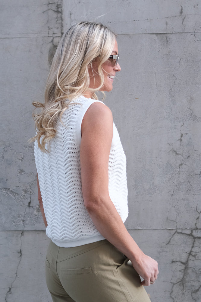 Gemi Vest Blanc Casse