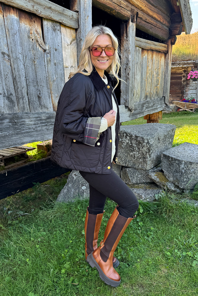 Martha Quilted Jacket Black