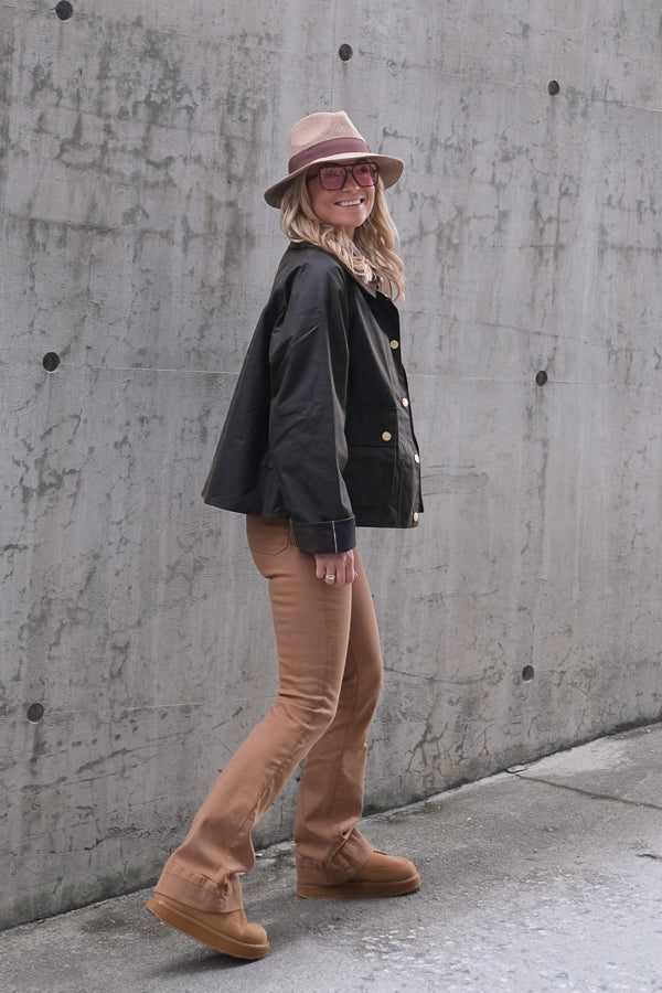 Icons Modern Spey Waxed Jacket Olive
