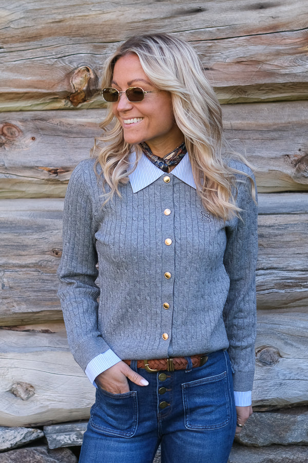 Gasti Cardigan Grey Melange