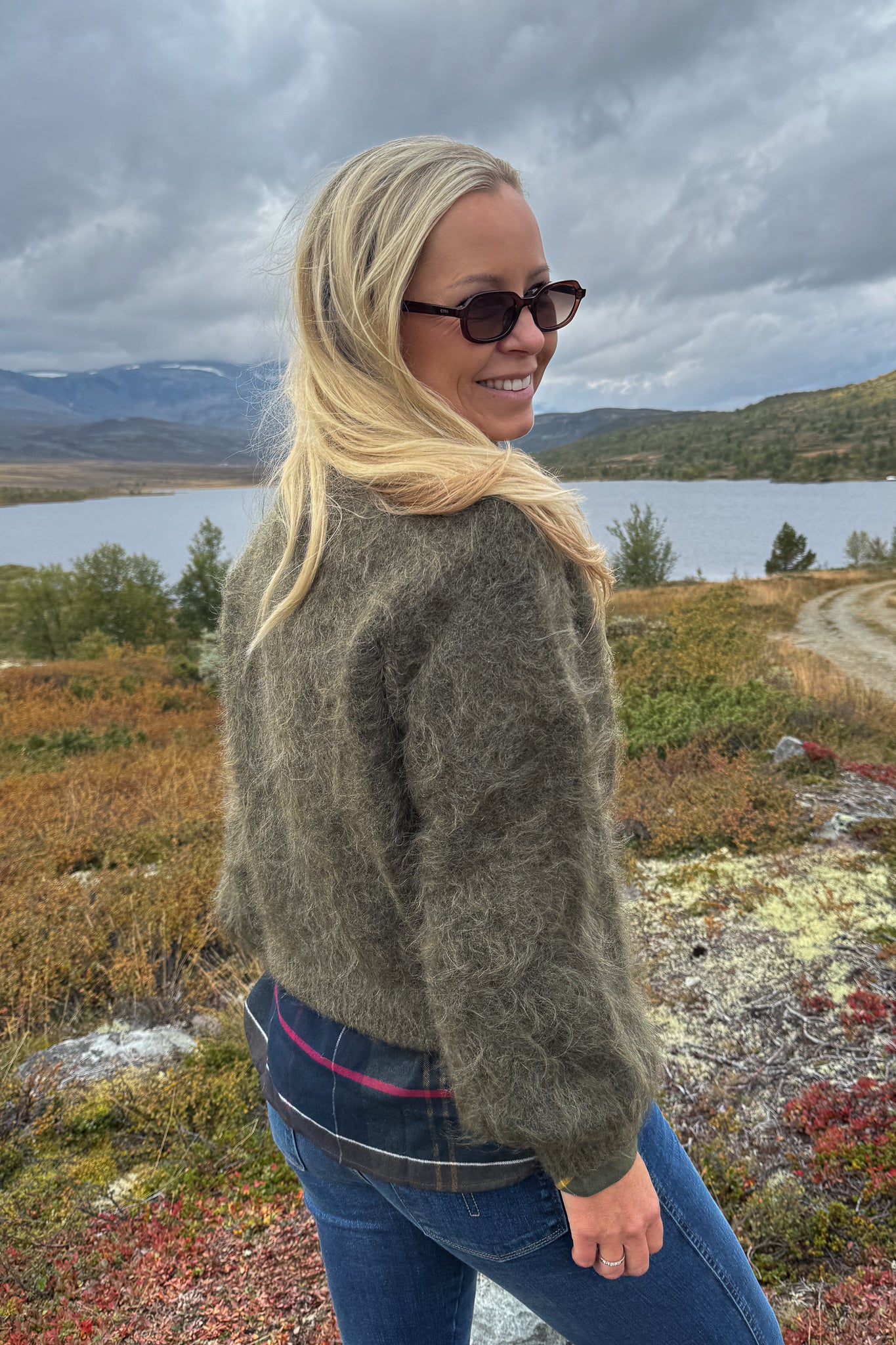 Li Chunky Sweater Moss Green
