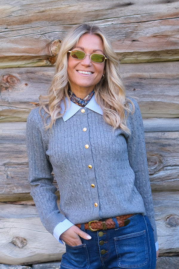 Gasti Cardigan Grey Melange