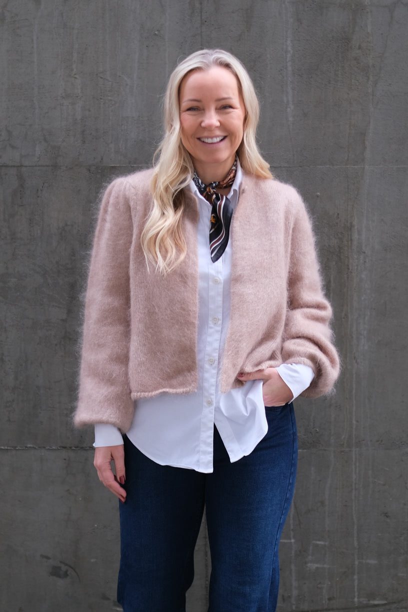 Amelia Chunky Cardigan Hazel Beige
