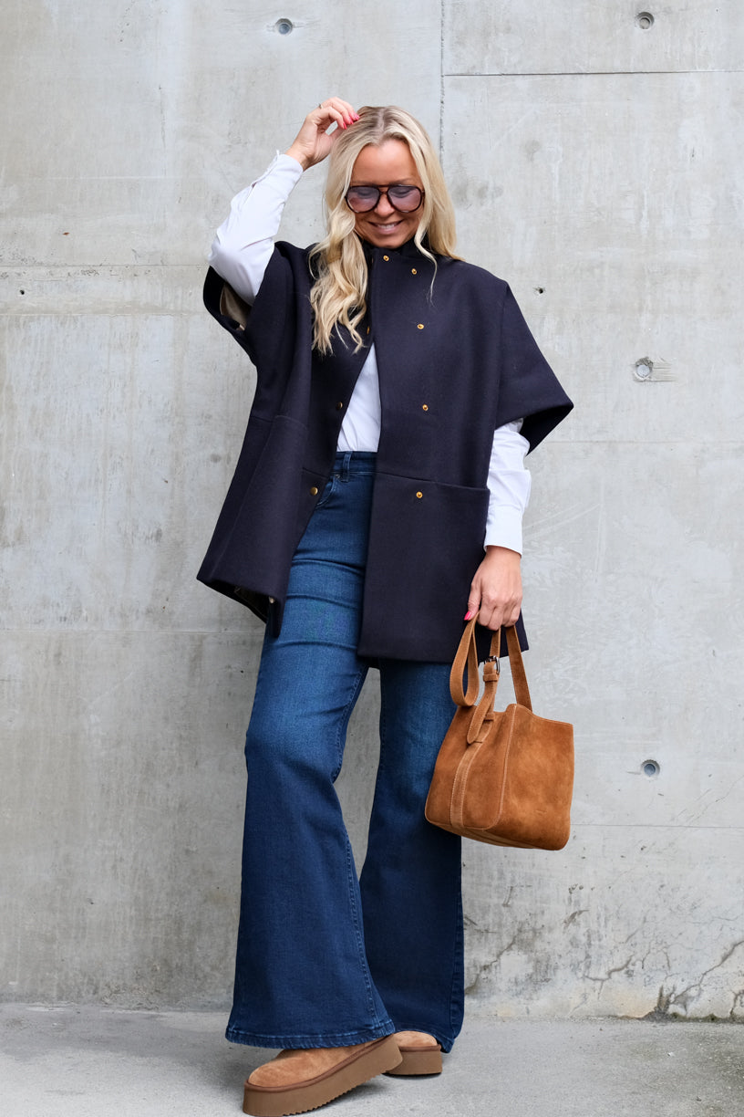 Short Mok Coat Navy