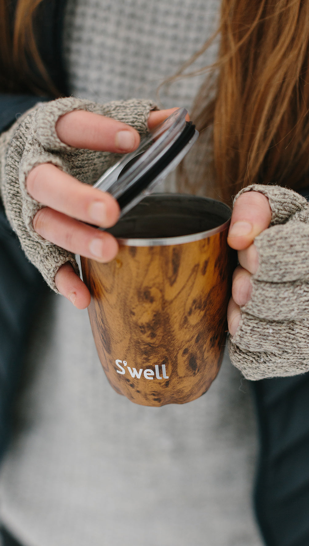 Teakwood Mug With Handle 350ml