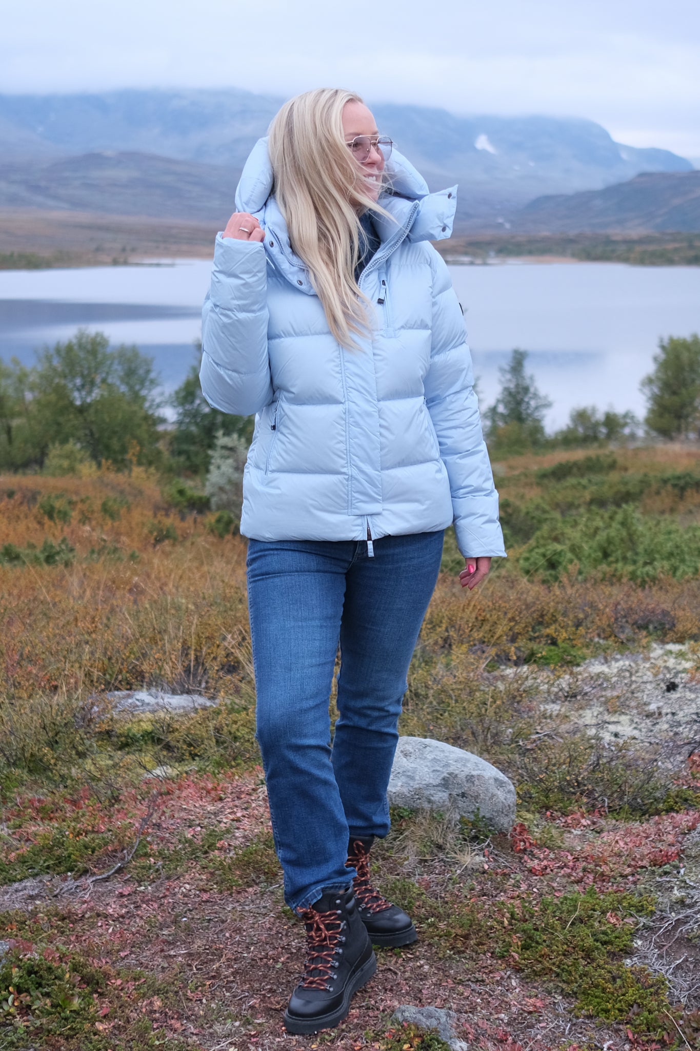 Stella Down Jacket Sky