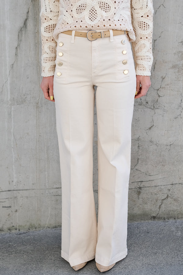Giudith Pants Denim Vanilla
