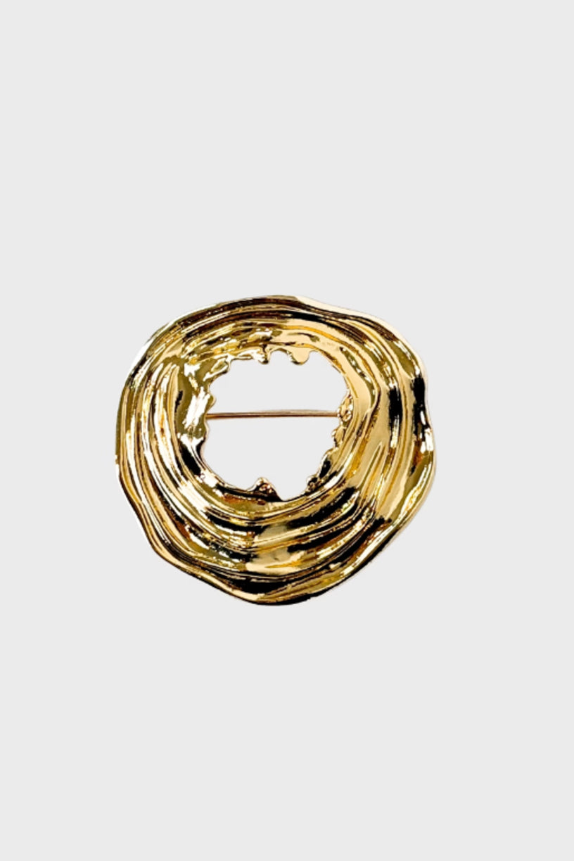 Belle Brooch Gold Plated