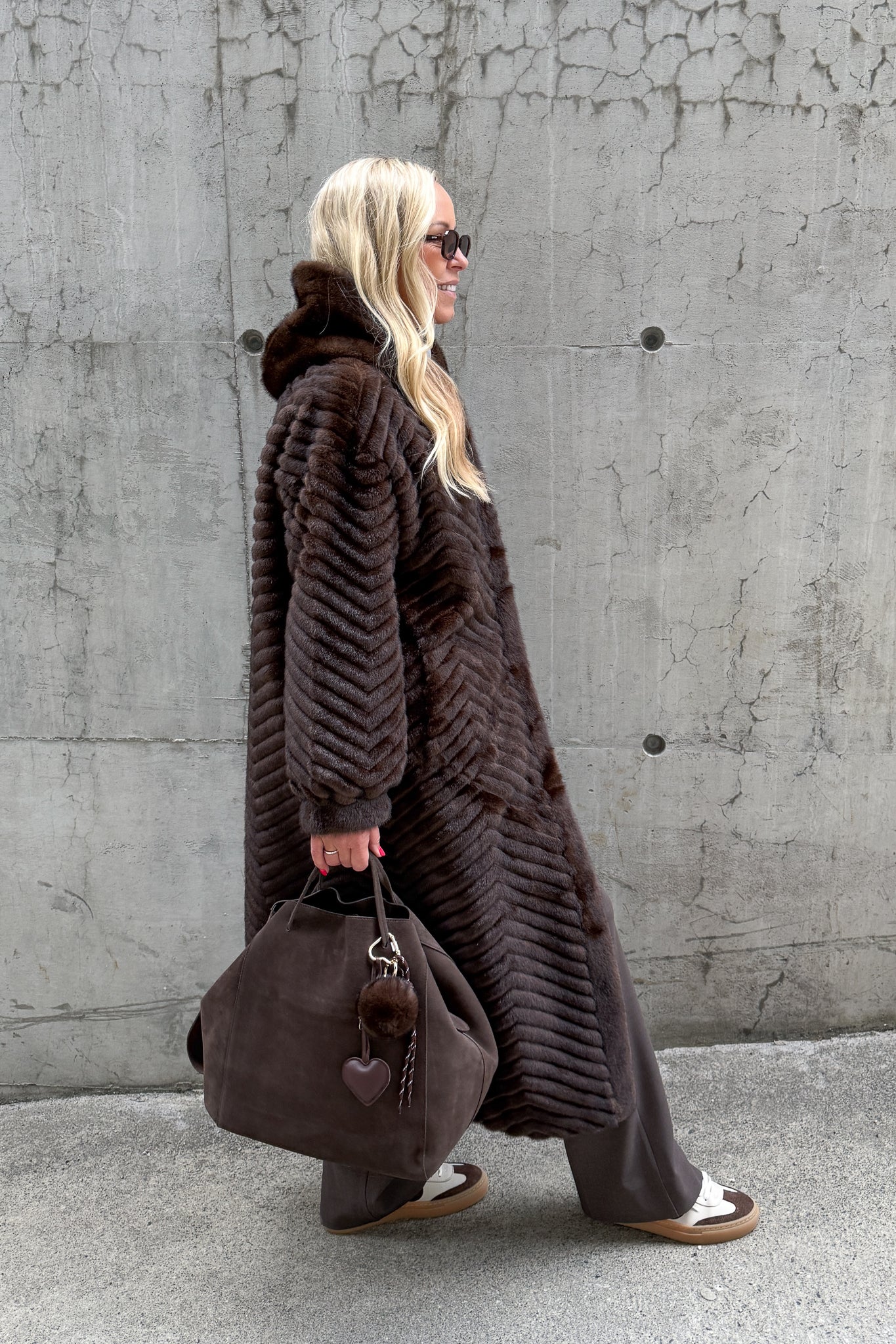 Sac Large Suede Truffle