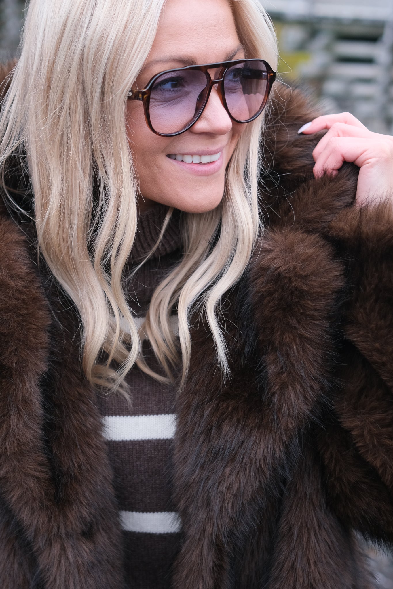 Noma X Samsara Fuskepelsjakke Brun