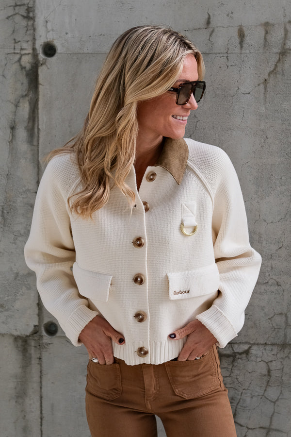 Alverstone Knitted Cardigan Ecru