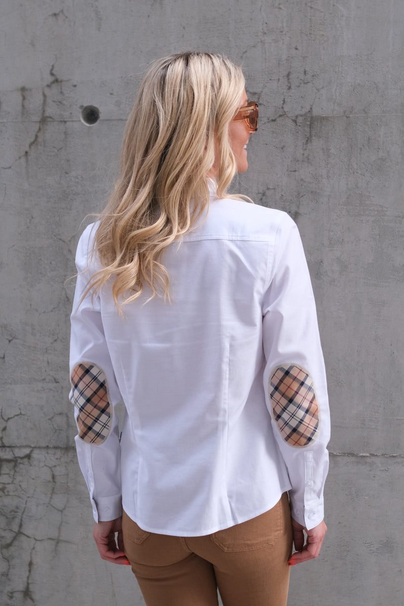 Lavender Shirt White