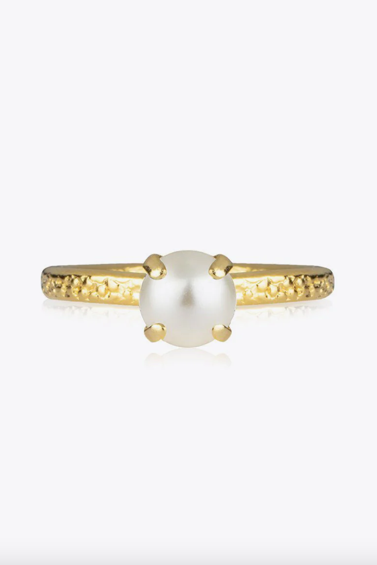 Natti Ring Gold Pearl