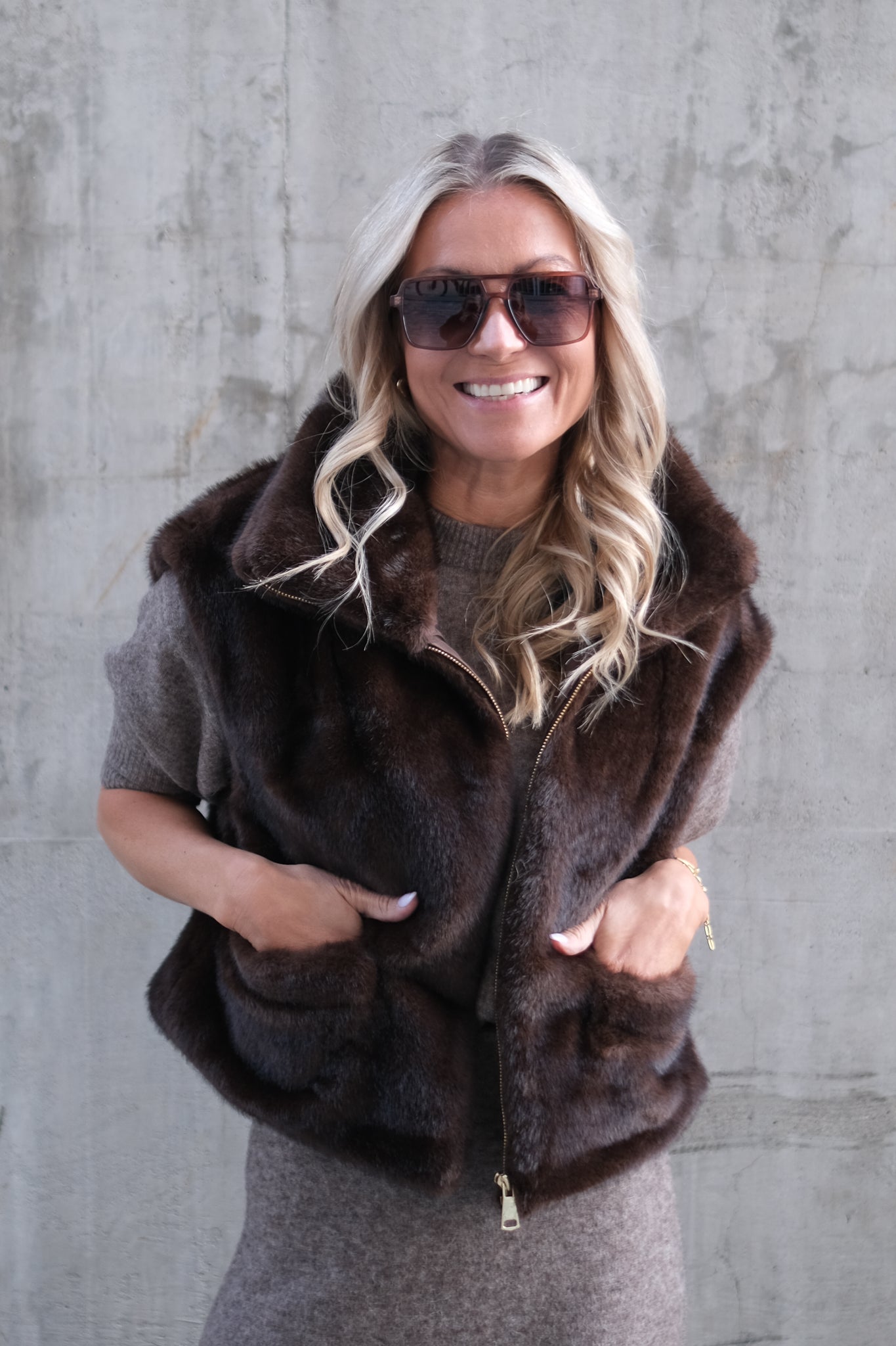 St. Moritz Vest Brun