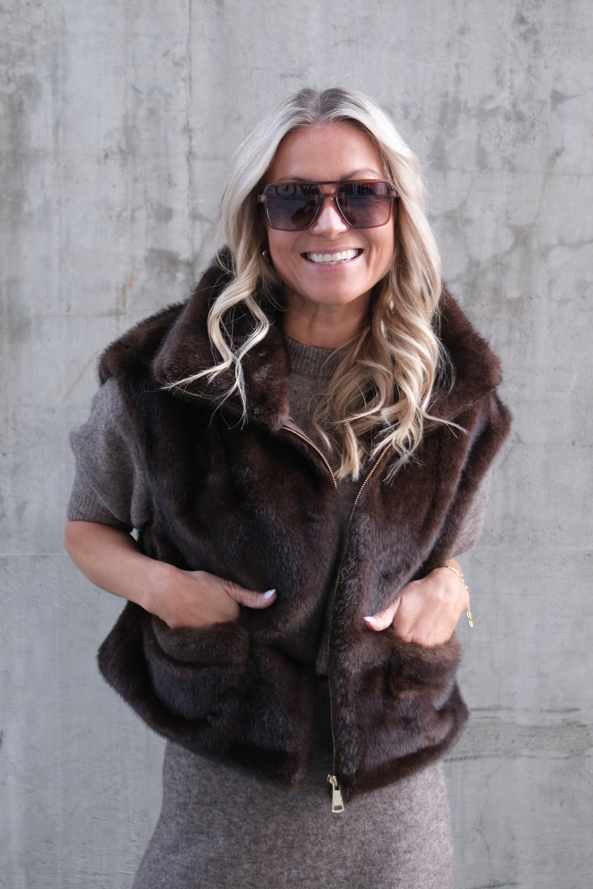 St. Moritz Vest Brun