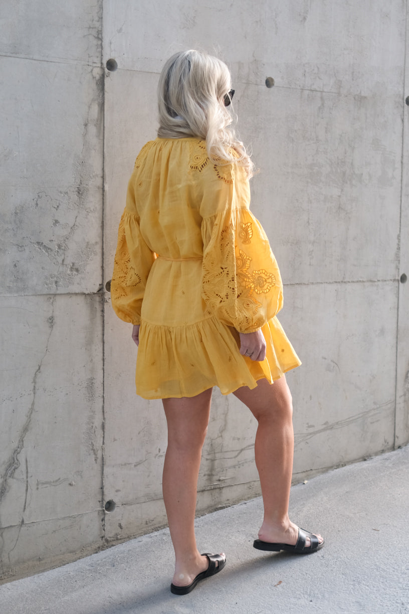 Lira Short Dress Warm Sun