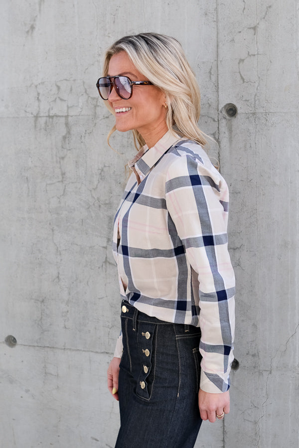 Bredon Check Shirt Cherry Blossom Tartan