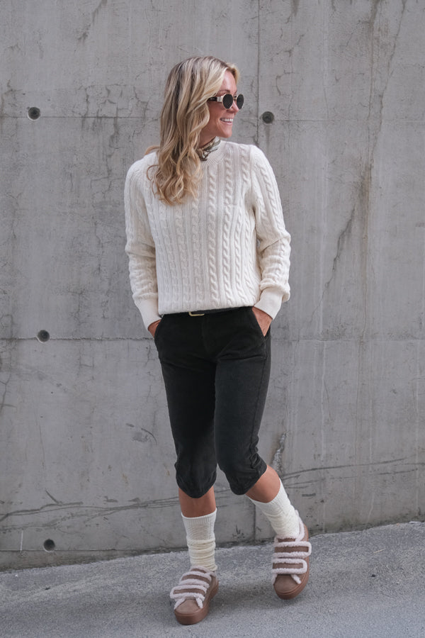 Ashdown Cable Knitted Jumper Ecru