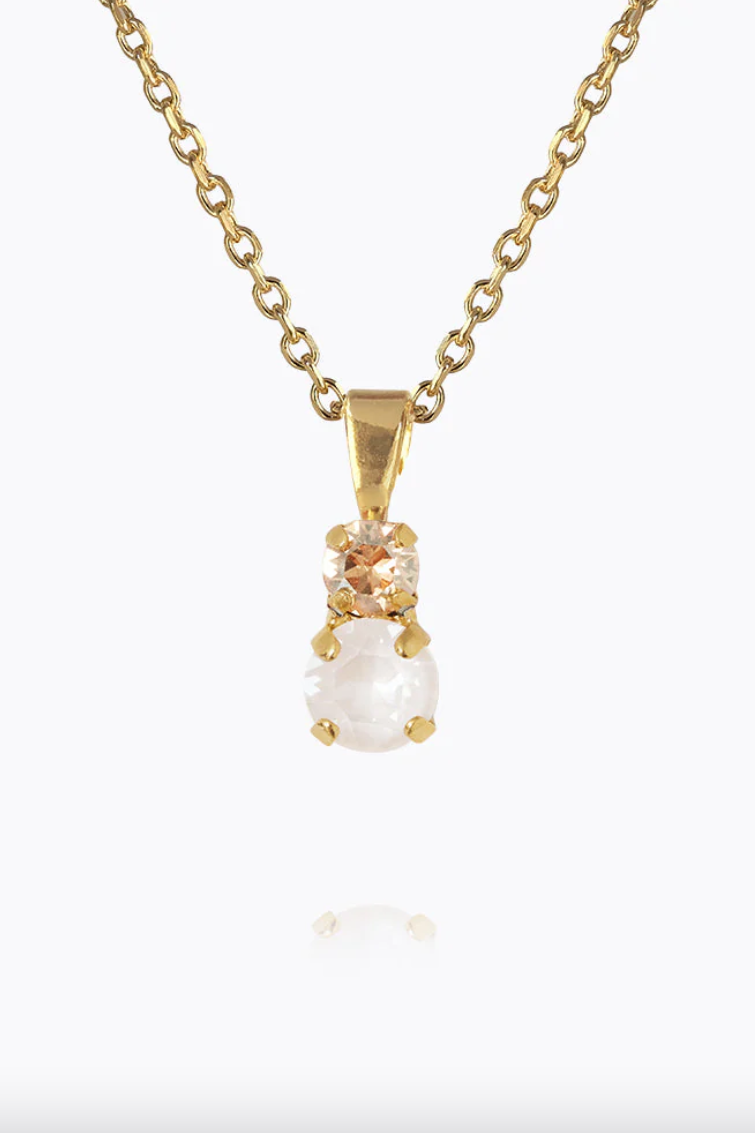 Leah Necklace Gold Electric White Combo