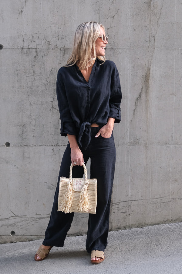 Sigrid Straw Bag Beige
