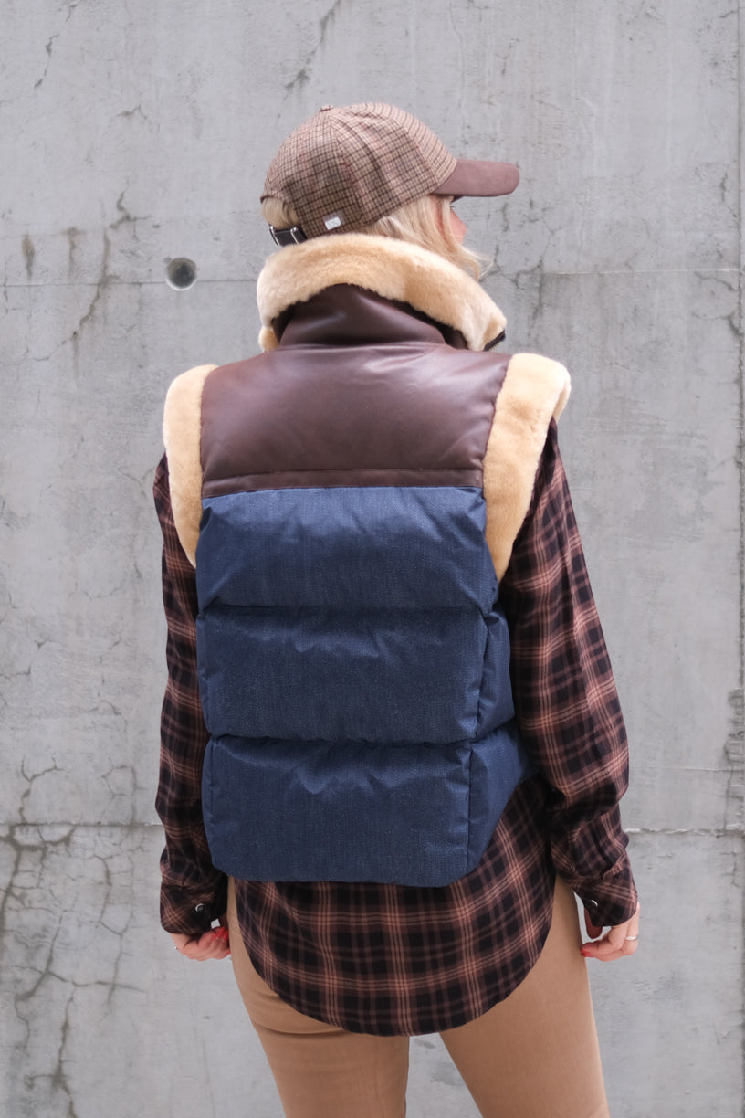 Aya Bodywarmer Raw Denim