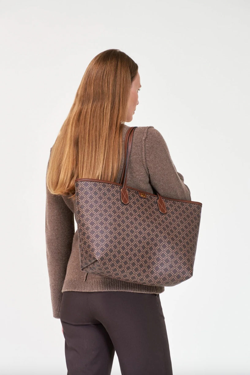Ultimate Monogram Tote Brown