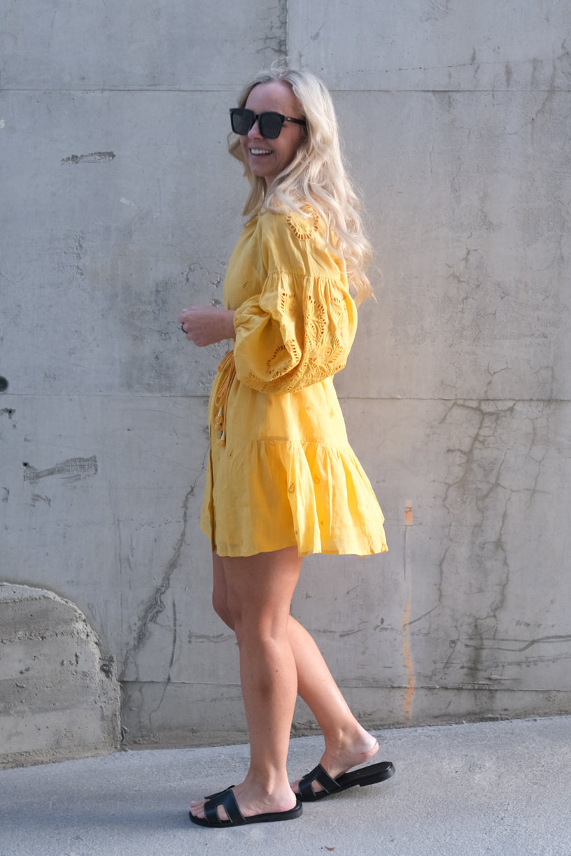 Lira Short Dress Warm Sun