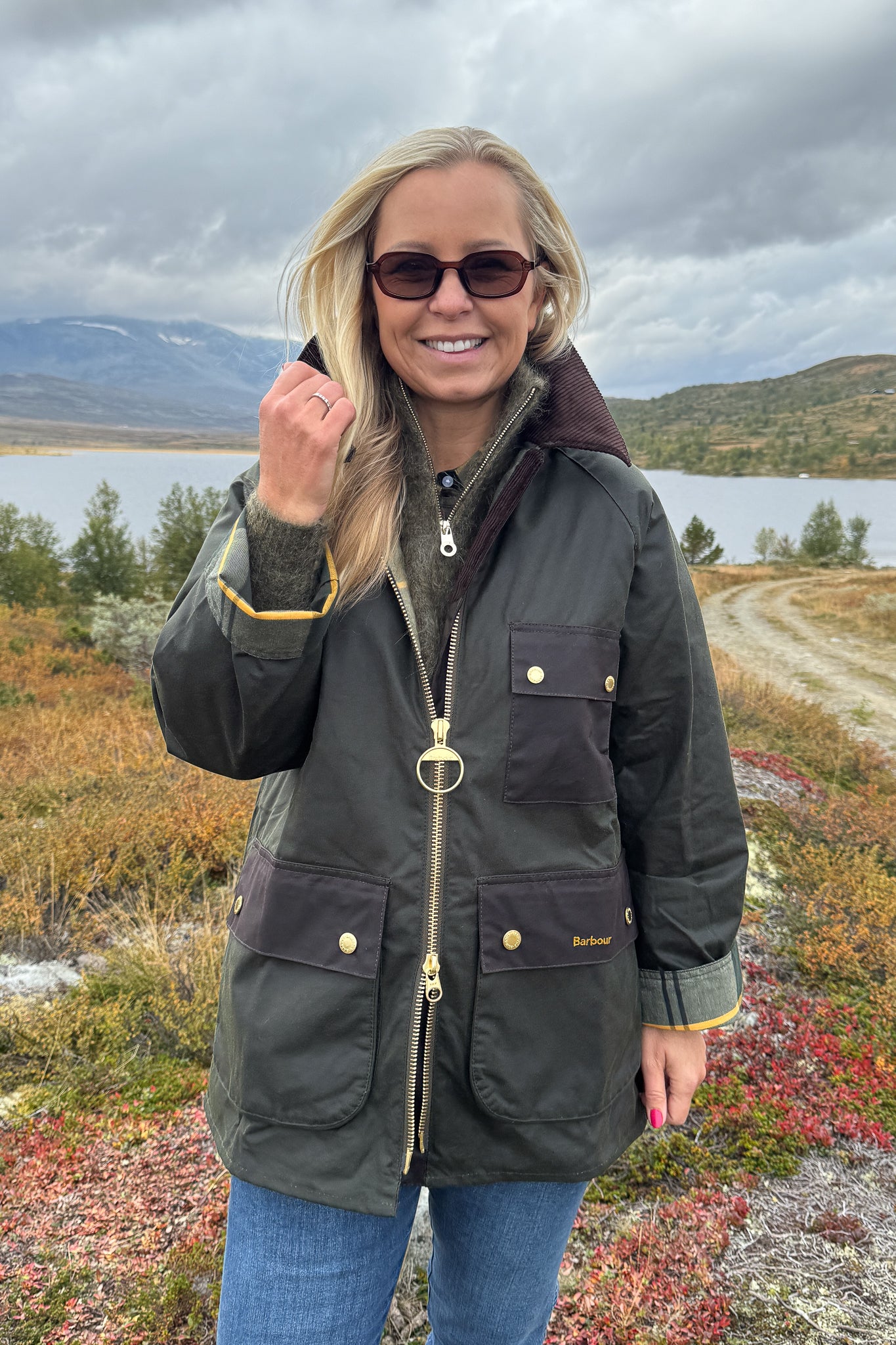 Luella wax jacket Olive