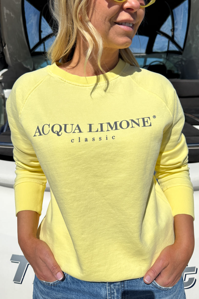 College Classic Sweater Lemon