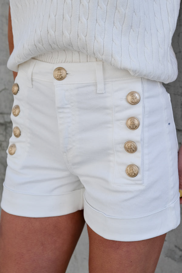 Georgie Shorts White