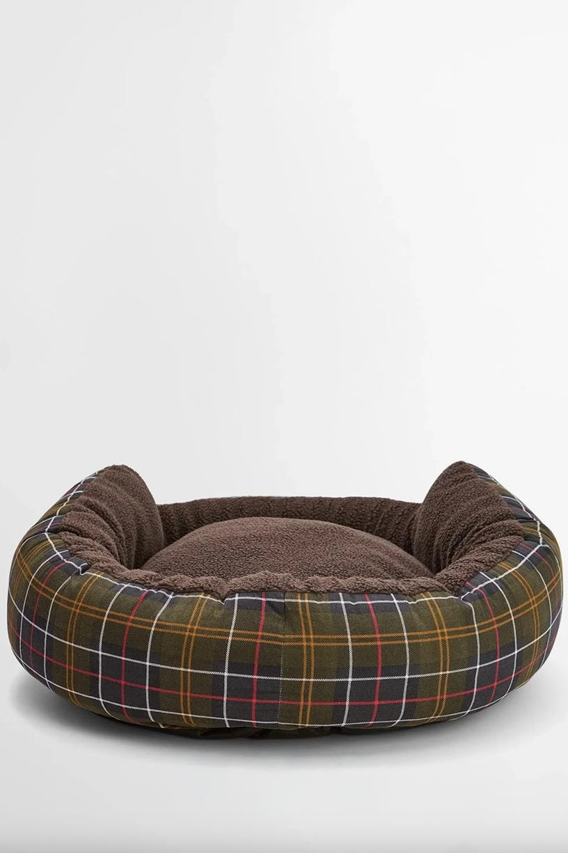 Dog Snuggle Bed 30" Classic Tartan