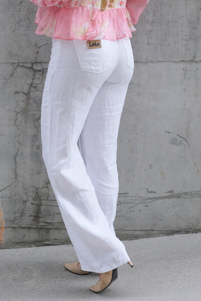 Culotte Linen Pants White