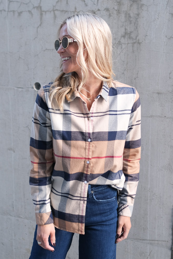 Anna Shirt Hessian Tartan