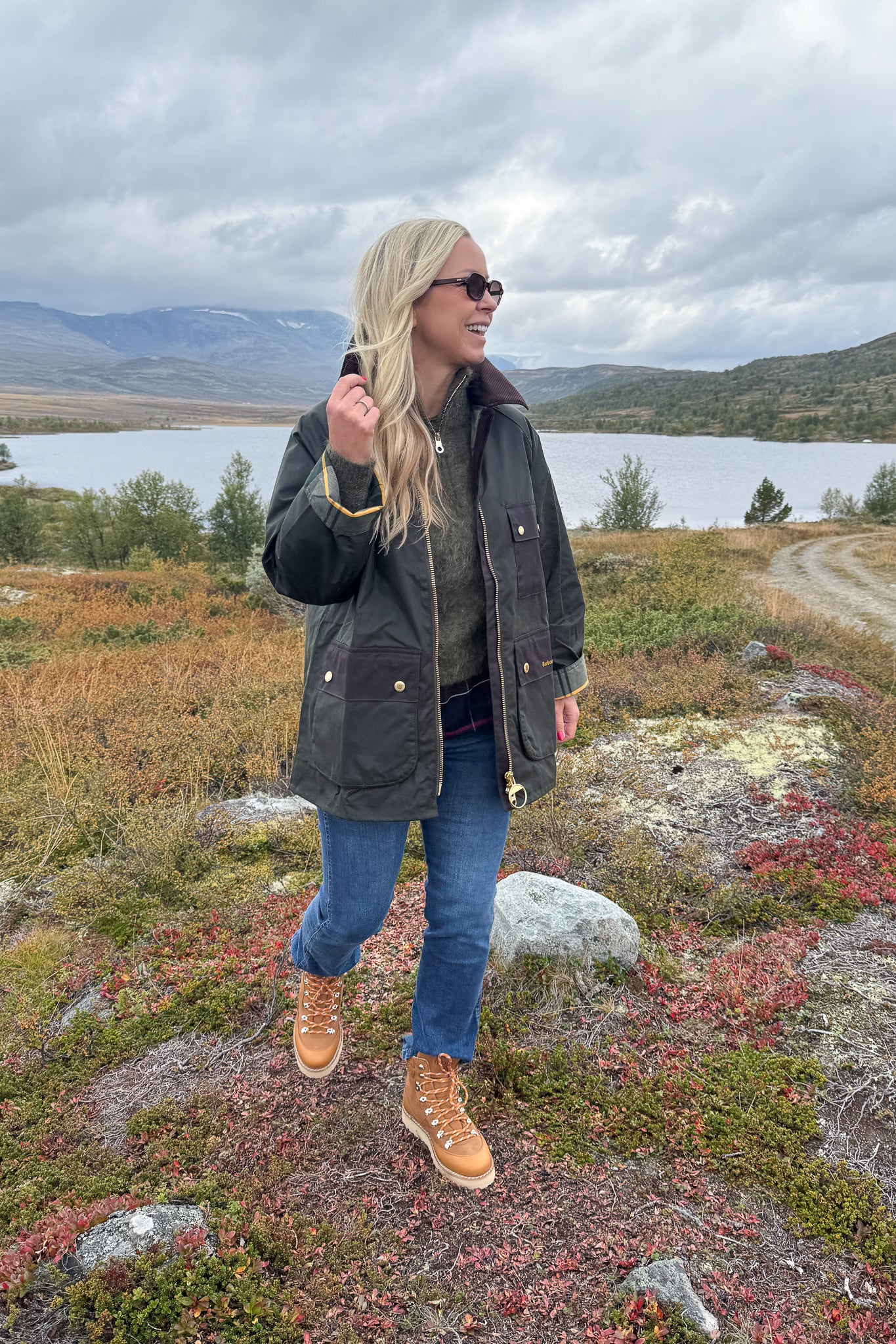 Luella wax jacket Olive