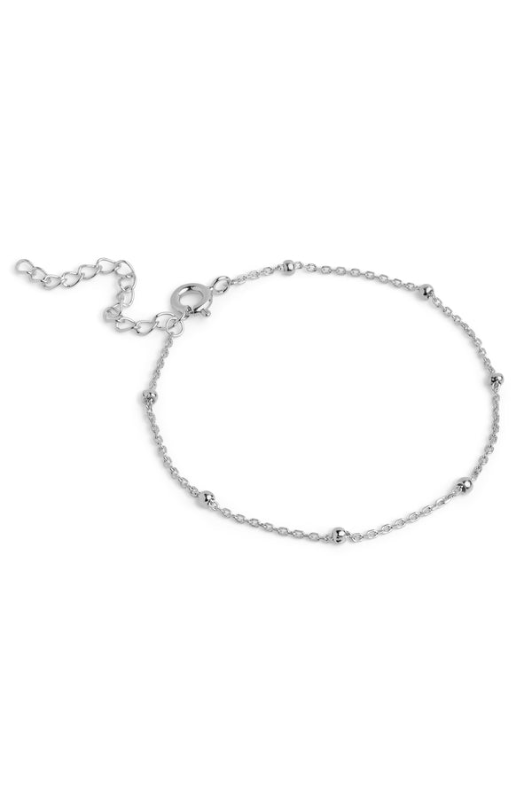 Bracelet Beaded Chain Silver