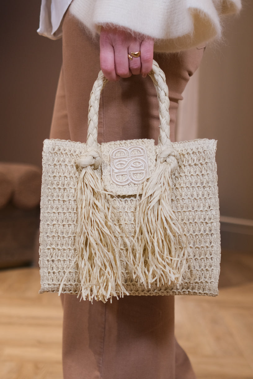 Sigrid Straw Bag Beige