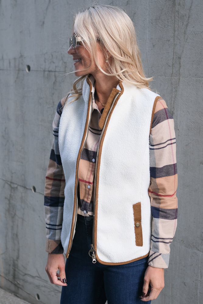 Burford Fleece Gilet Cream