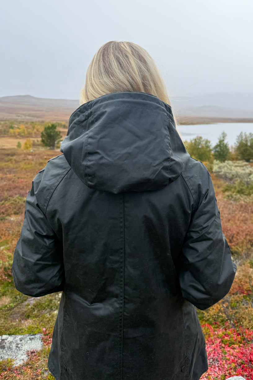 Waxed Cotton Hood Sage