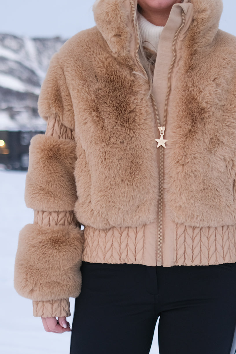 Furry Ski Jacket Caramello