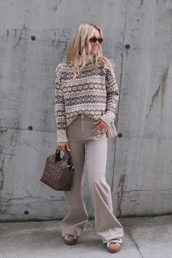 Helen Knitted Jumper Birch Multi