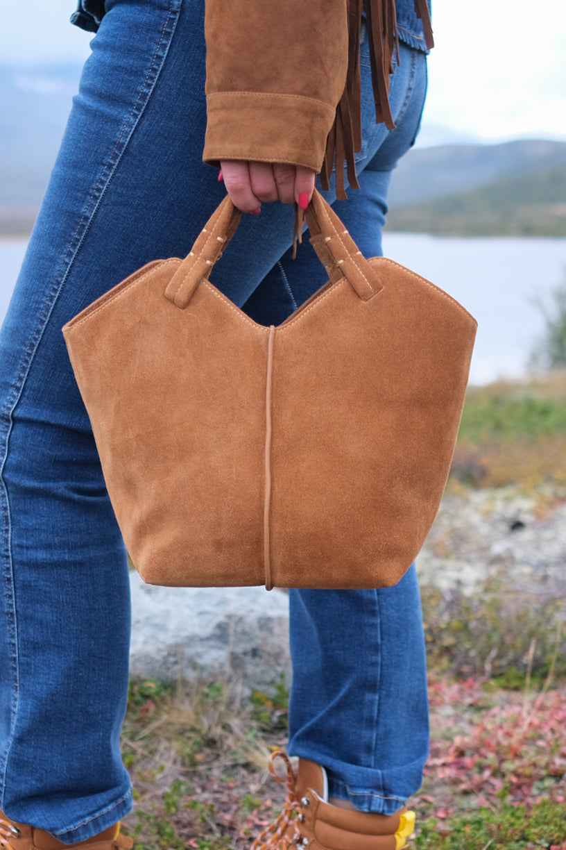 Maya Bag Suede Cognac