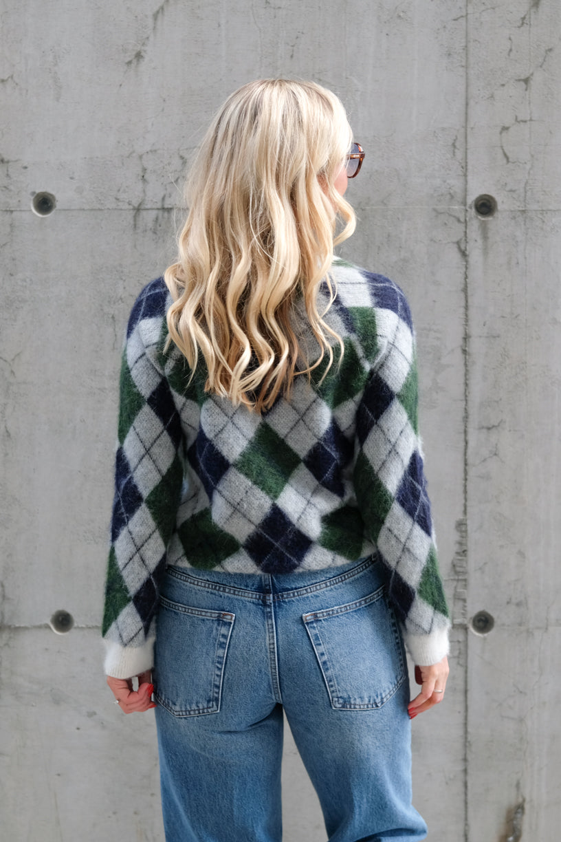 Fiona Argyle Navy Ivy Green