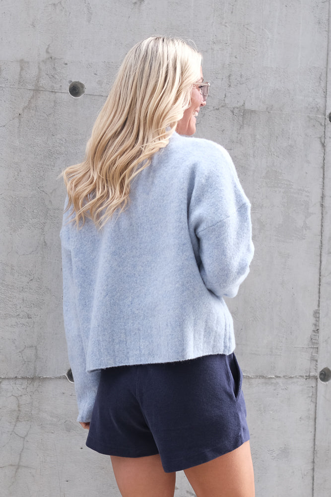Ellie Sweater Light Blue Melange