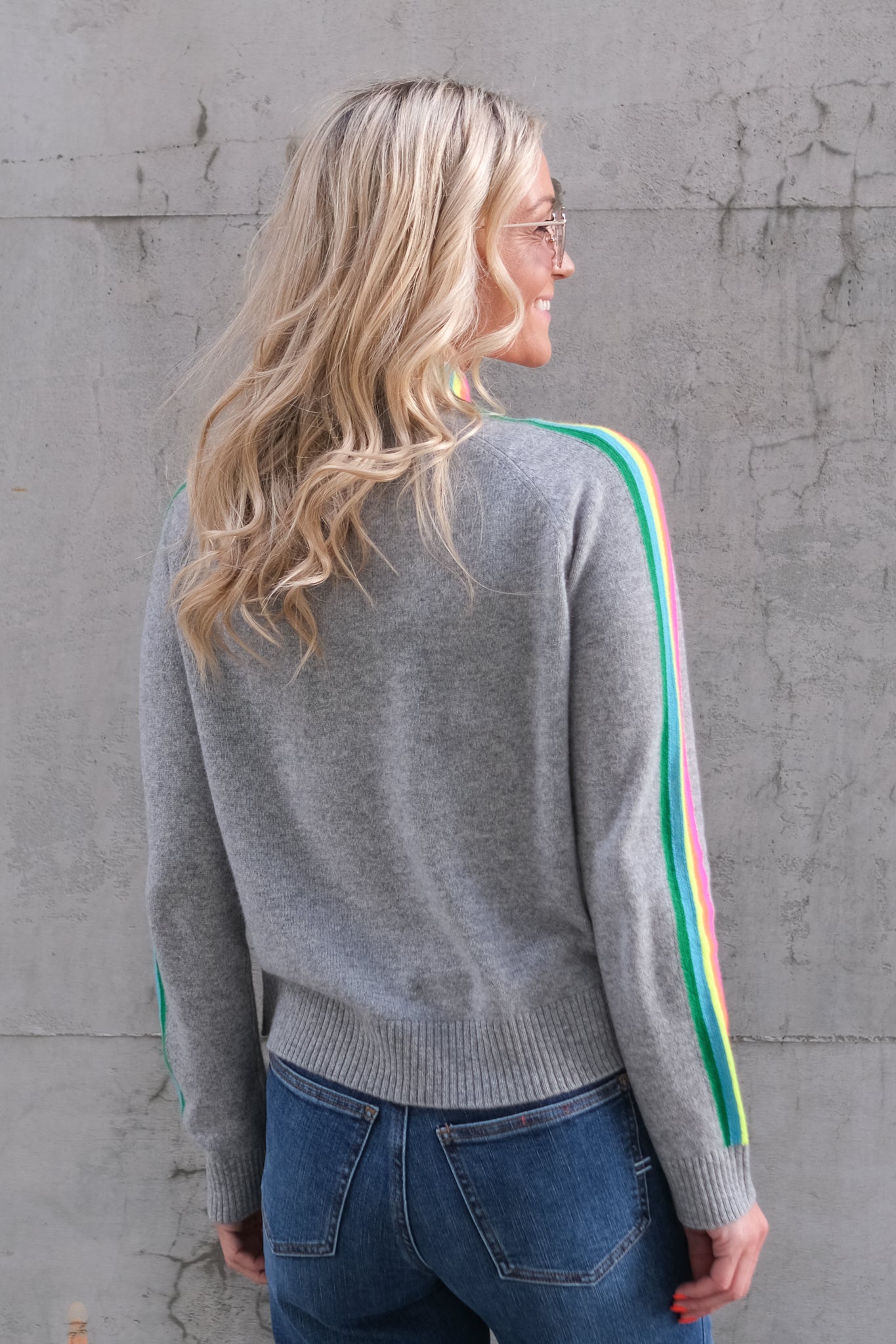 Mock Neck Sweater Gris Chine