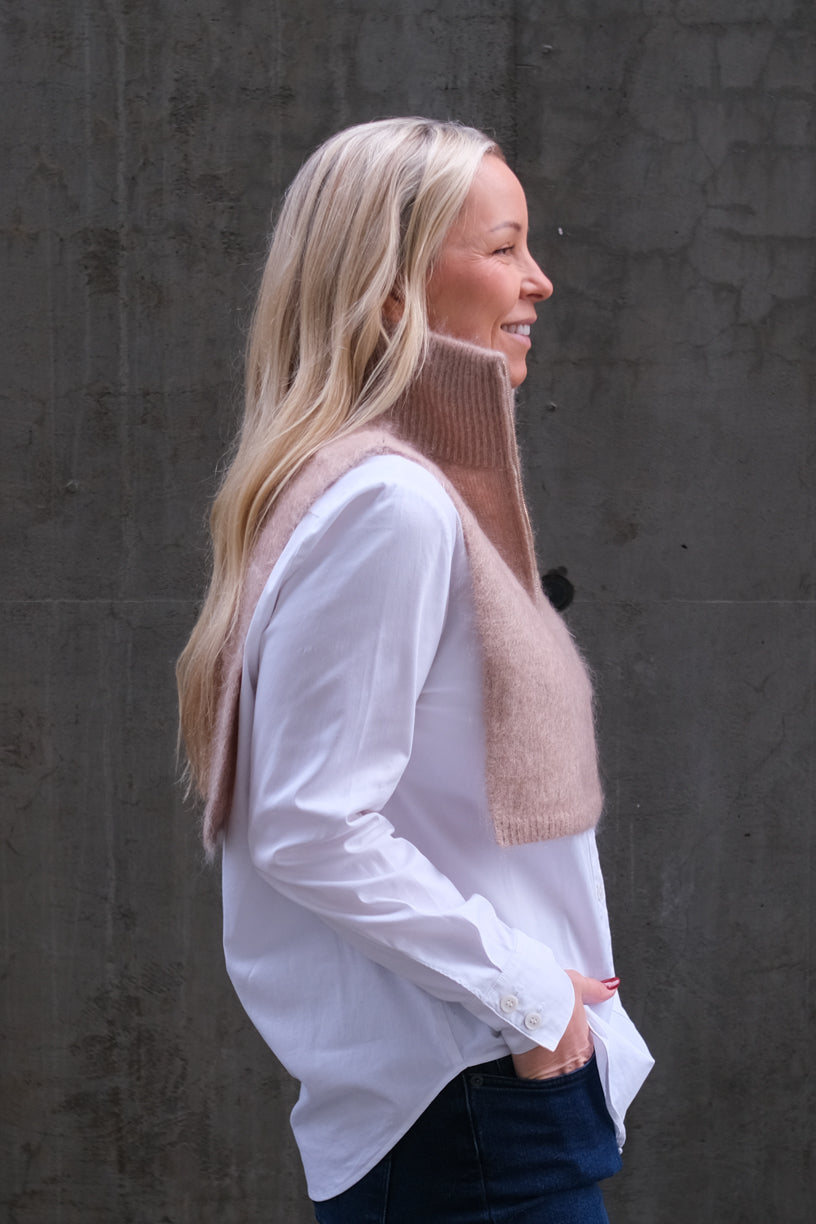 Belinda Chunky High Neck Hazel Beige