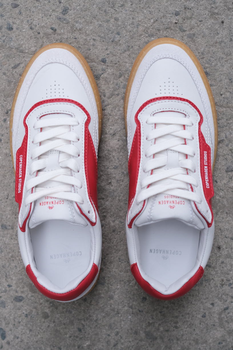 CPH90 Leather Mix White/Red