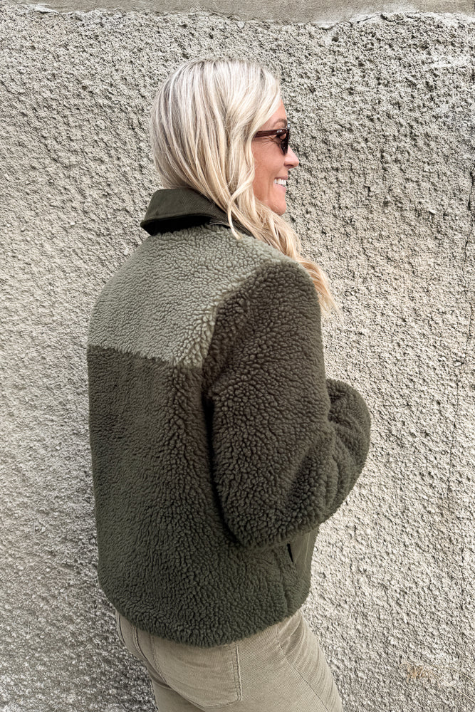 Malena Fleece Jacket Olive