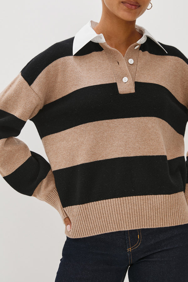 Paxton Sweater Oatmeal Black