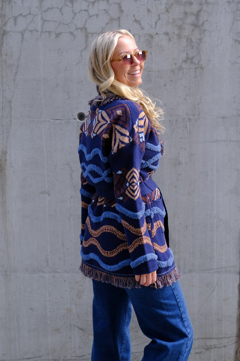 Harmoni Cardigan Navy