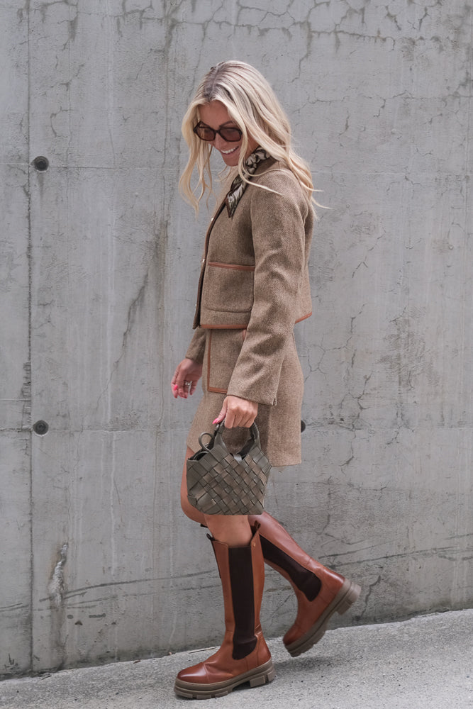 Ninette Dressed Wool Jacket Taupe
